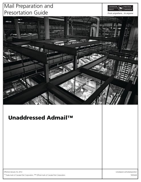Unaddressed Admail - Canada Post