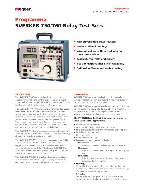 Electrical Test Equipment Power Station To Plug Megger