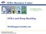 Hoop buckling - Doble Resource Library