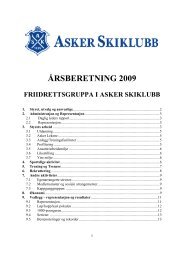 Fri10-Revidert ÃƒÂ…rsberetning 2009 - Asker Skiklubb