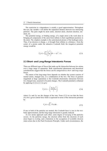 Ion Implantation and Synthesis of Materials - Studium