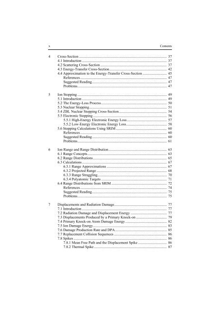 Ion Implantation and Synthesis of Materials - Studium