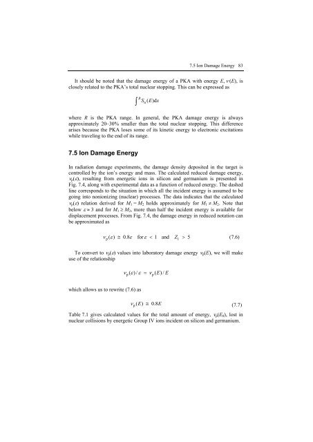 Ion Implantation and Synthesis of Materials - Studium