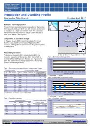 Population and Dwelling Profiles - Diamantina Shire Council, April ...