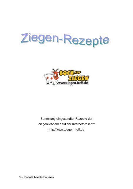 Inhaltsverzeichnis - Ziegen-Treff.de