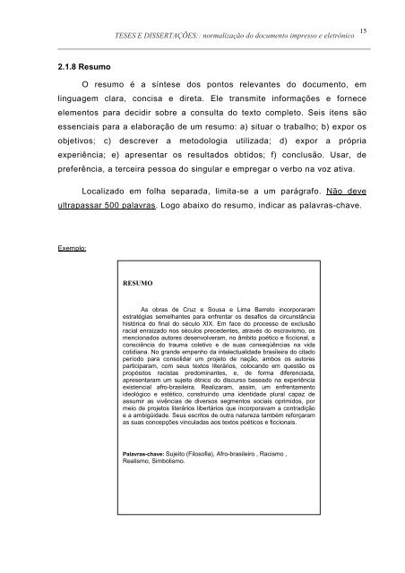 DISSERTAÃÃES E TESES: normalizaÃ§Ã£o do ... - IEL - Unicamp