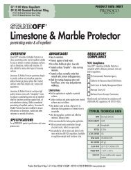 Limestone & Marble Protector - PROSOCO, Inc.