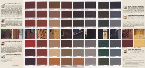 Resene Woodsman Exterior Woodcare colour chart