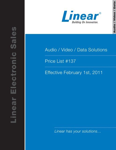 Linear Electronic Sales - Access Hardware Supply