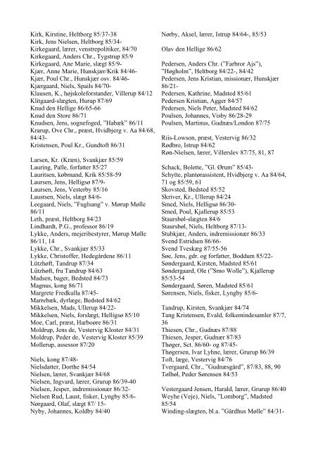 Larsen, Uffe Stikordsregister til Sydthy Årbøger 1984, 85, 86, 87.pdf