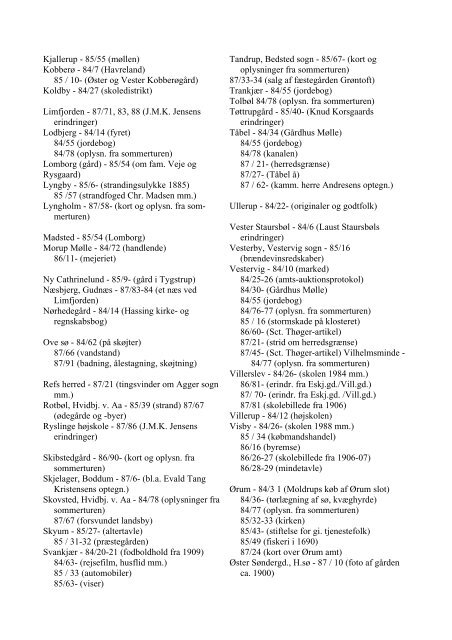 Larsen, Uffe Stikordsregister til Sydthy Årbøger 1984, 85, 86, 87.pdf