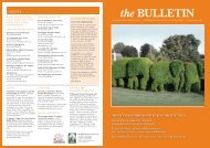 the BULLETIN - the Welsh Historic Gardens Trust (WHGT)