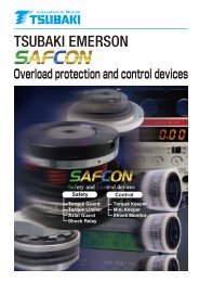 Overload protection and control devices - Tsubakimoto Chain Co.