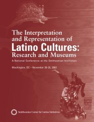 Research and Museums - Smithsonian Latino Center - Smithsonian ...