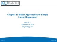 Chapter 5: Matrix Approaches to Simple Linear Regression