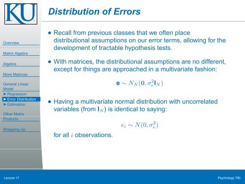 Chapter 5: Matrix Approaches to Simple Linear Regression