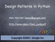 Design Patterns in Python - Alex Martelli