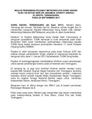 majlis perasmian pejabat meteorologi gong kedak oleh yb datuk seri ...