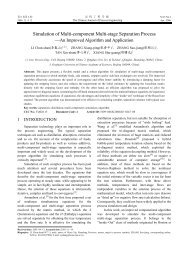 Simulation of Multi-component Multi-stage Separation Process