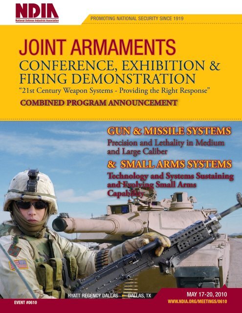 JOINT ARMAMENTS - National Defense Industrial Association