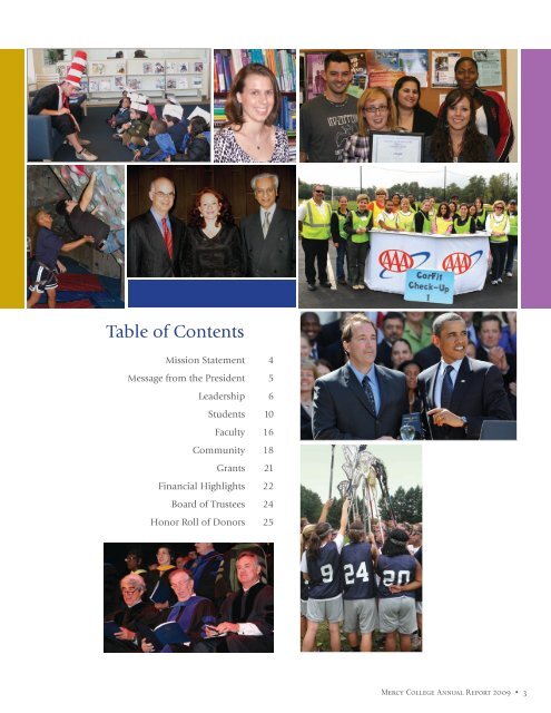 Mercy College Annual Report 2009