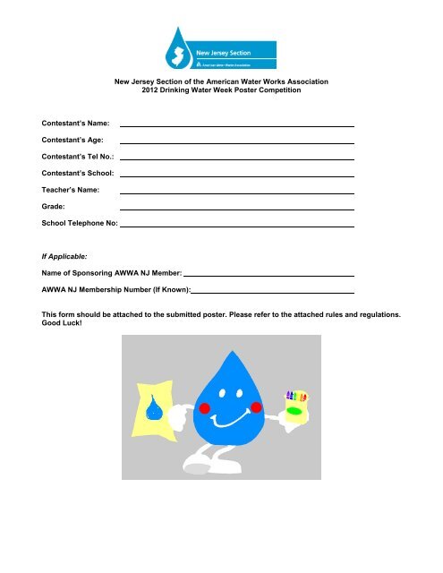 Download elementary student poster contest application form