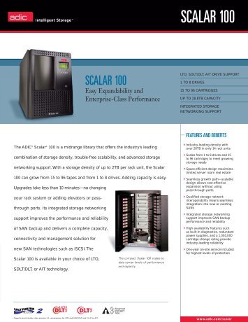 SCALAR 100 SCALAR 100 - Unylogix Technologies Inc.