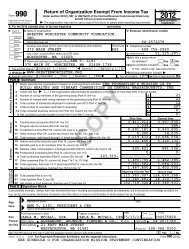 IRS Form 990 2012 - Greater Worcester Community Foundation