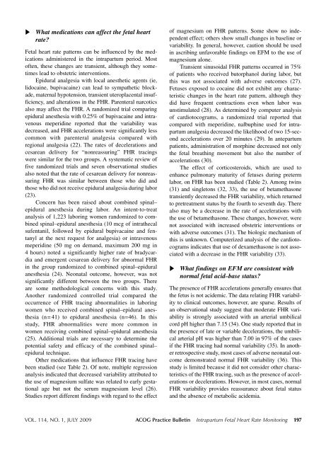 ACOG Practice Bulletin: Intrapartum Fetal Heart rate Monitoring