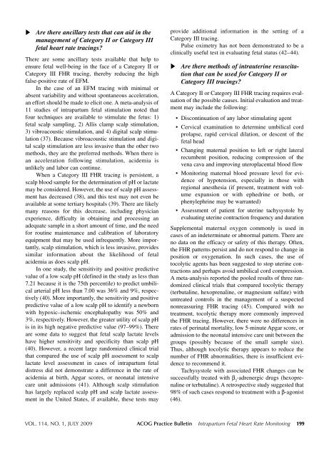 ACOG Practice Bulletin: Intrapartum Fetal Heart rate Monitoring