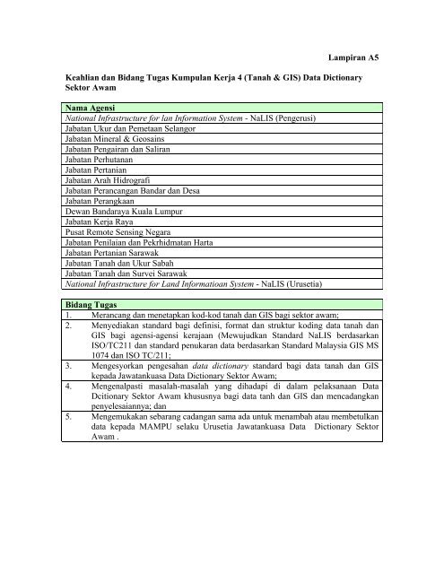 Penggunaan Pemakaian Data Dictionary Sektor Awam (DDSA)