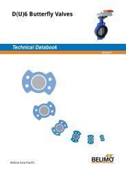 D(U)6 Butterfly Valves - Belimo Actuators (Shanghai)