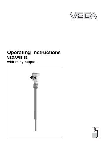 Operating Instructions - VEGAVIB 63 with relay output