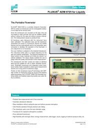Data Sheet FLUXUS ADM 6725 for Liquids