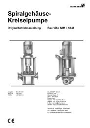 SpiralgehÃ¤use- Kreiselpumpe - ALLWEILER Service-Portal