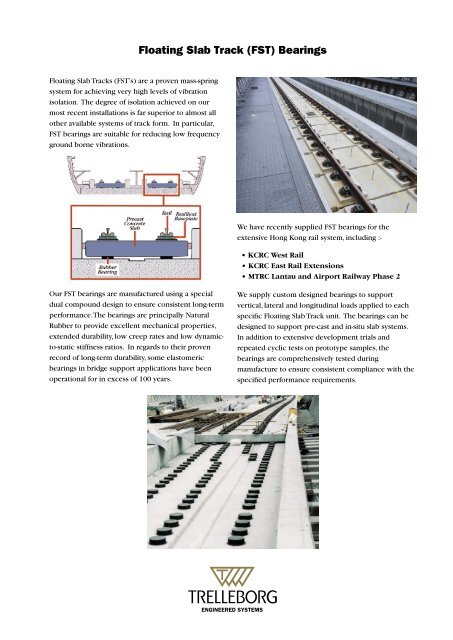 Rail Track Isolation Systems - Trelleborg.com.au