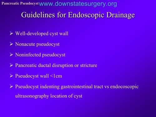 Pancreatic Pseudocyst