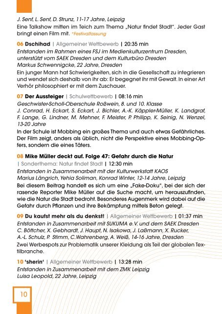 Programmheft als PDF herunterladen - Visionale Leipzig