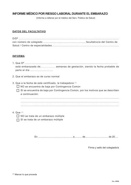 Solicitud certificado mÃ©dico (Fase I) - Umivale