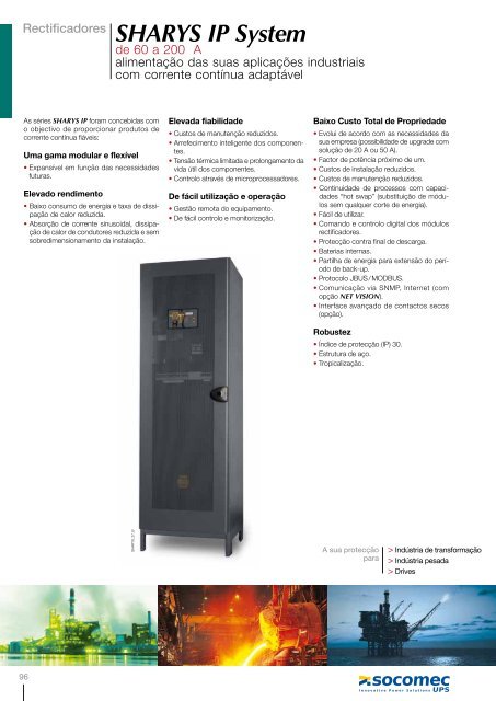 Rectificadores SHARYS IP Enclosure - Socomec