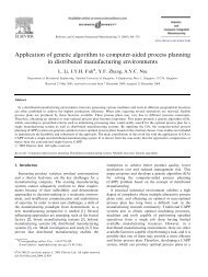 Application of genetic algorithm to computer-aided process planning ...