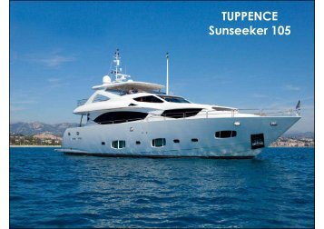 TUPPENCE - Sunseeker 105 - Specs & GA - Black Diamond Lifestyle