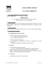 AVIS D'APPEL PUBLIC A LA CONCURRENCE - Bar-le-Duc