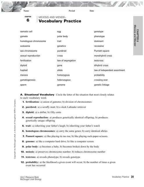 6 Vocabulary Practice - KCSD Staff Pages