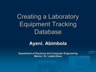 Creating a Laboratory Equipment Tracking Database