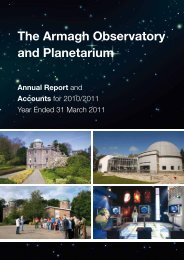 Annual Report and Accounts 2010/2011 - Armagh Planetarium