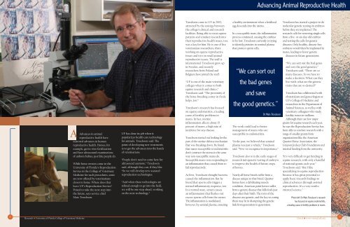 College of Veterinary Medicine Research Brochure