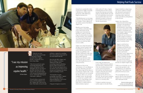 College of Veterinary Medicine Research Brochure