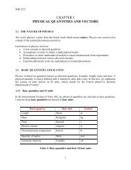 CHAPTER 1 PHYSICAL QUANTITIES AND VECTORS