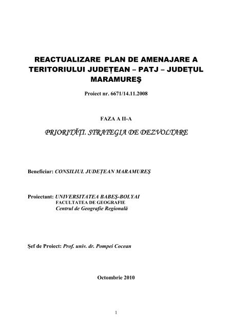 Patj Maramures Prioritati Strategia De Dezvoltare Fundaa Ia